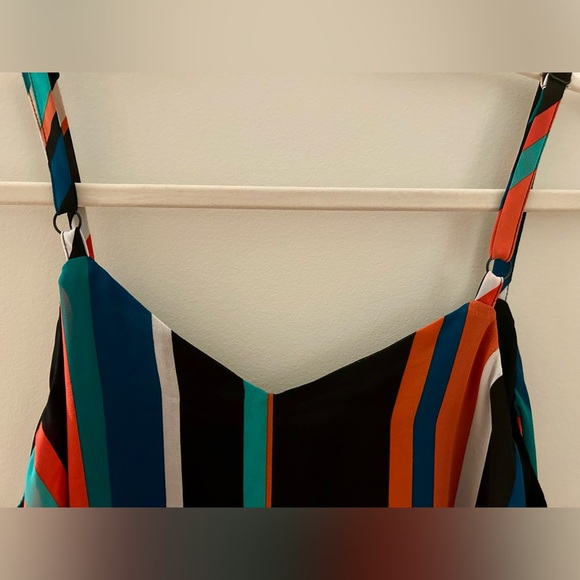 TORRID Sophie Chiffon Multi Color Swing Striped Cami, Medium (Torrid Size 00) - Picture 8 of 9